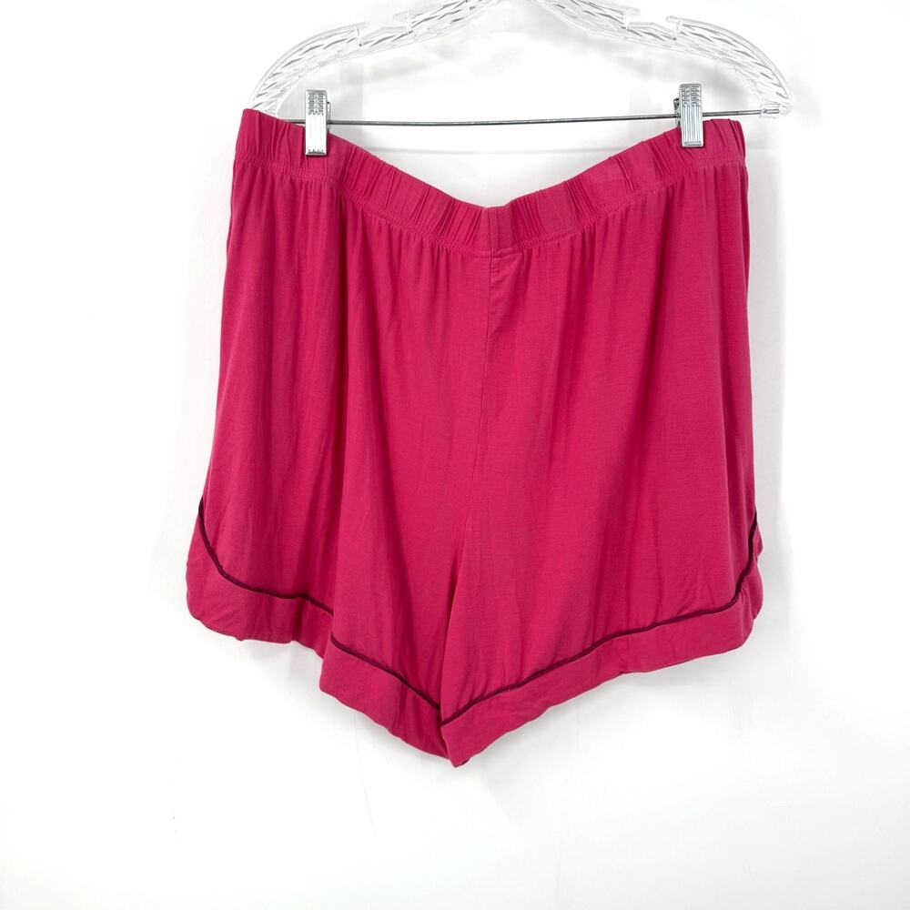 Magnetic Me Women's Pajama Lounge Shorts Set XXL Pink Modal Pockets Maternity - Picture 9 of 11